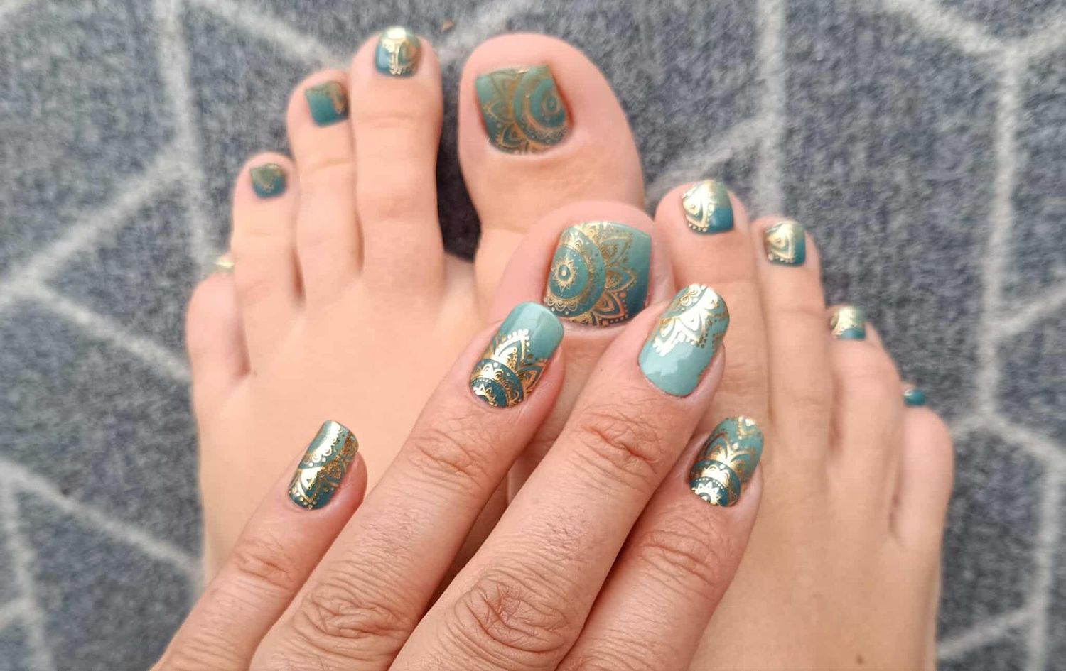 Satinka, UV-Gel-Folie für Füße, 32er-Nagelfolie Magic Nail Wraps, NGF200048