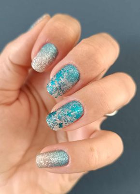 Haphazardly, Overlay, 16er-Nagelfolie Magic Nail Wraps Exklusivdesign
