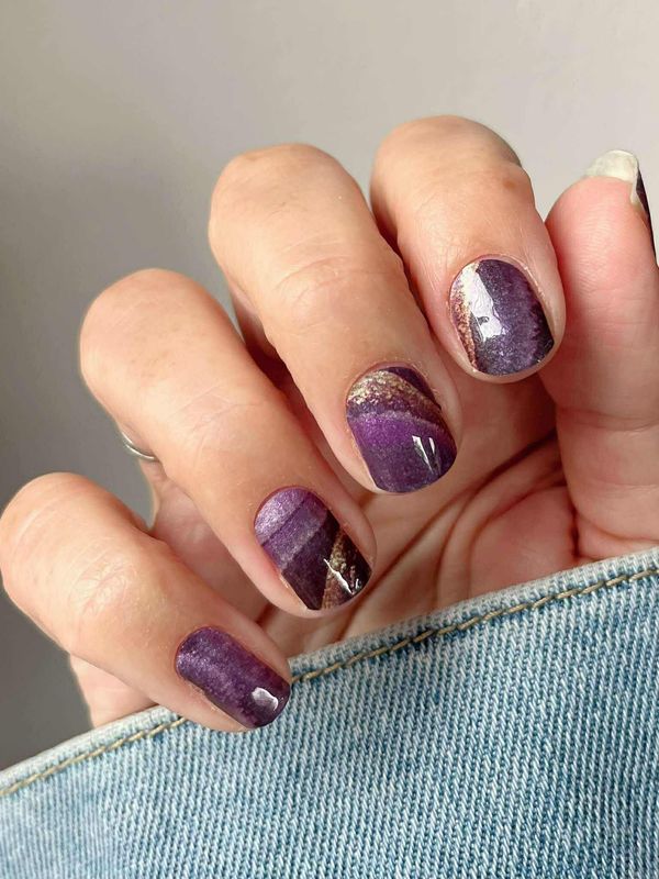 Purple Devotion, Pearl-Shimmer-Finish, 22er-Premium Nagelfolie Magic Nail Wraps