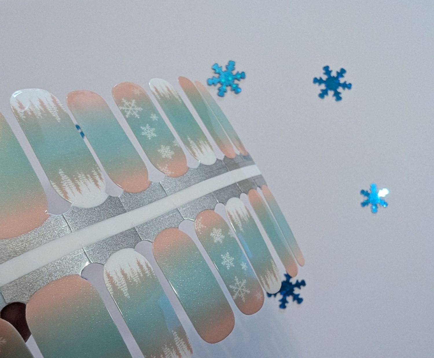 Frozen Peachmint, 16-er Nagelfolie Magic Nail Wraps Frozen Peachmint, 16-er Nagelfolie Magic Nail Wraps