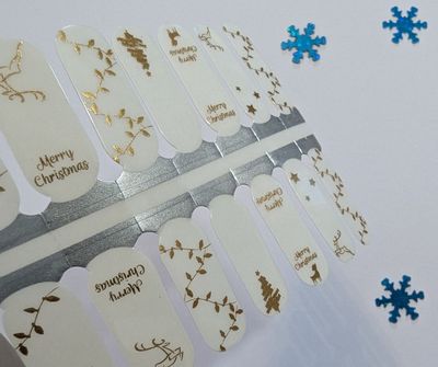 Merry Christmas, Overlay, transparente 16-er Nagelfolie Magic Nail Wraps Merry Christmas, Overlay, transparente 16-er Nagelfolie Magic Nail Wraps