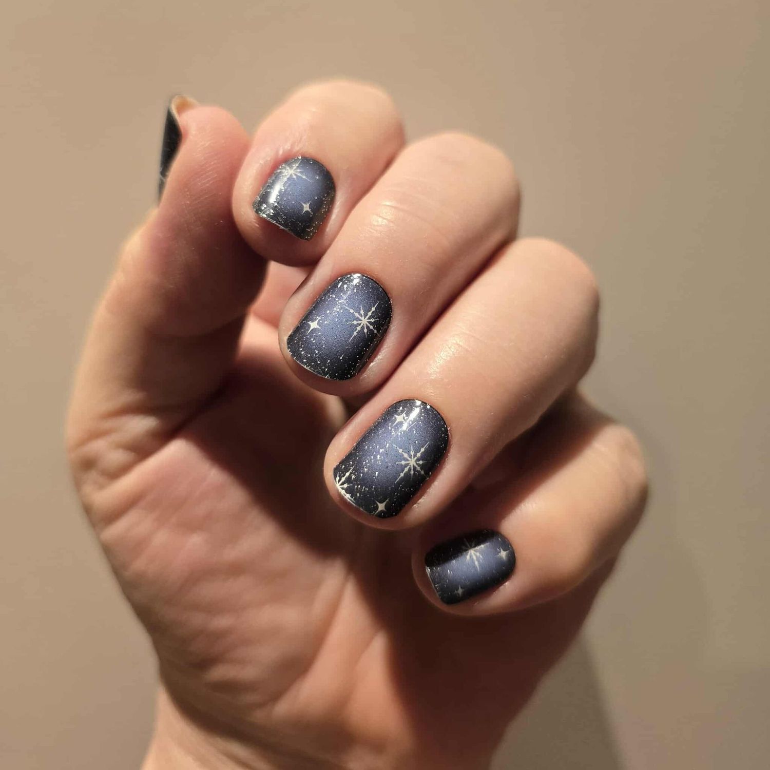 Midnight Snowfall, UV-Gel-Folie, 20er-Nagelfolie Magic Nail Wraps NG200658