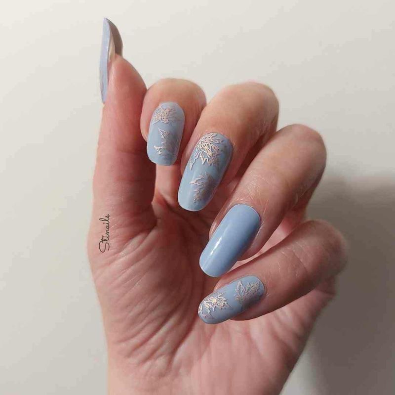 Satin Blue, UV-Gel-Folie, 20er-Nagelfolie Magic Nail Wraps NG200688