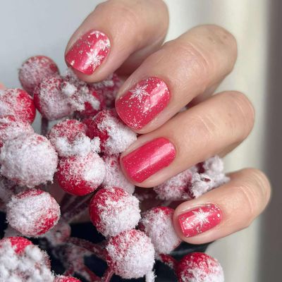 Schneekuss, Overlay, transparente 16er-Nagelfolie Magic Nail Wraps Exklusivdesign