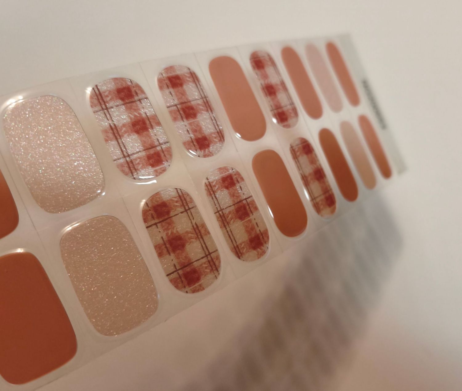Natural Plaid, UV-Gel-Folie, 20er-Nagelfolie Magic Nail Wraps NG200653