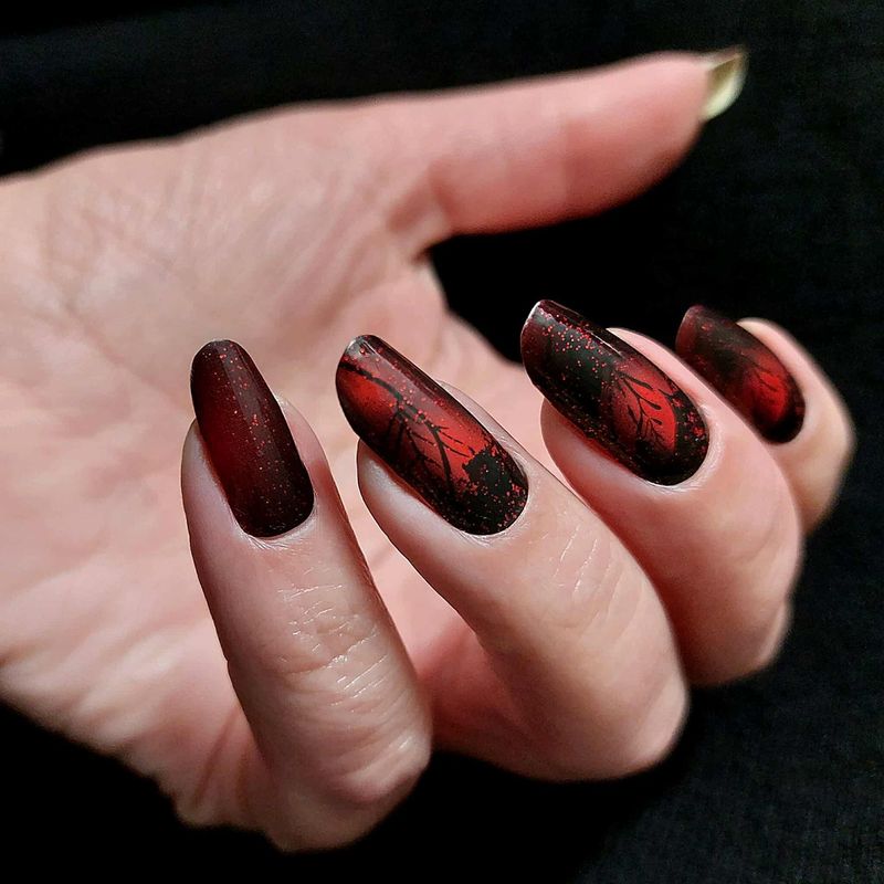 Burning Leaves, 16er-Nagelfolie Magic Nail Wraps Exklusivdesign Burning Leaves, 16er-Nagelfolie Magic Nail Wraps Exklusivdesign