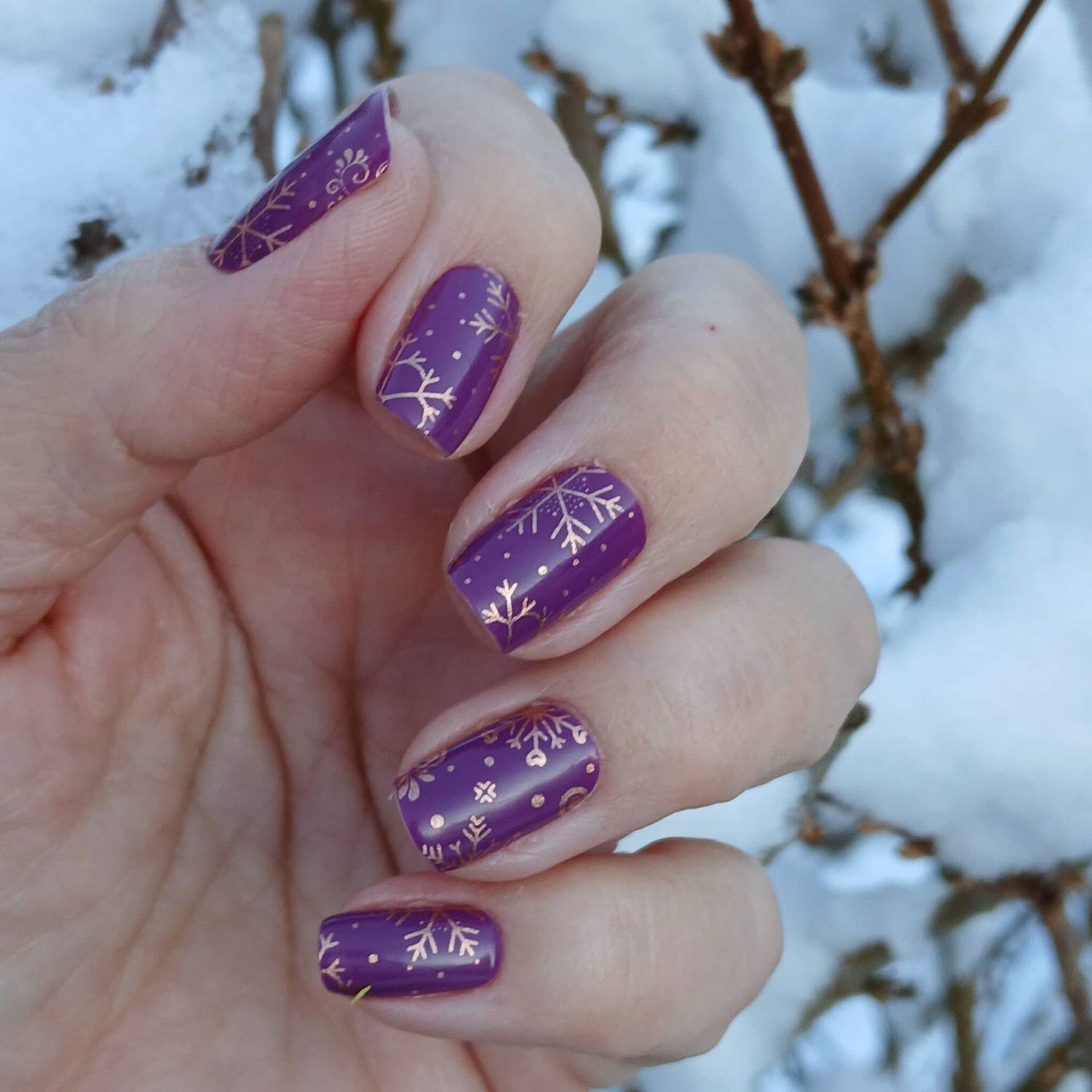 Snowy Purple, 16-er Nagelfolie Magic Nail Wraps Snowy Purple, 16-er Nagelfolie Magic Nail Wraps