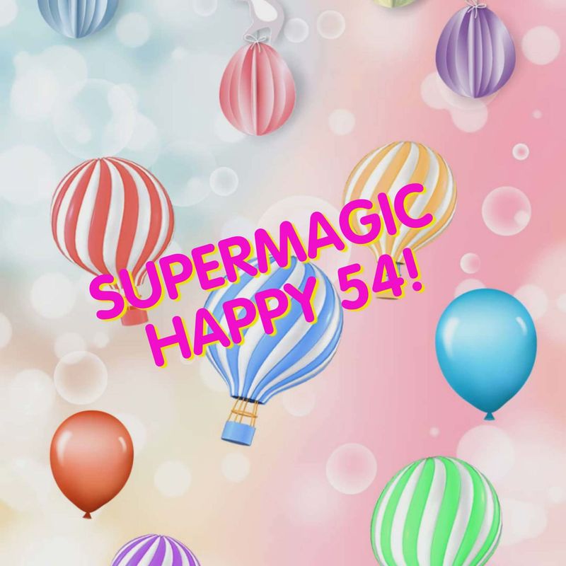 SUPERMAGIC Geburtstags-Überraschungsset Happy 54!, Set mit 5 x 16er-Nagelfolien Magic Nail Wraps Exklusivdesigns SUPERMAGIC Geburtstags-Überraschungsset Happy 54!, Set mit 5 x 16er-Nagelfolien Magic Nail Wraps Exklusivdesigns