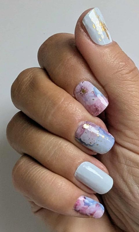 Blooming Blue, 16-er Nagelfolie Magic Nail Wraps