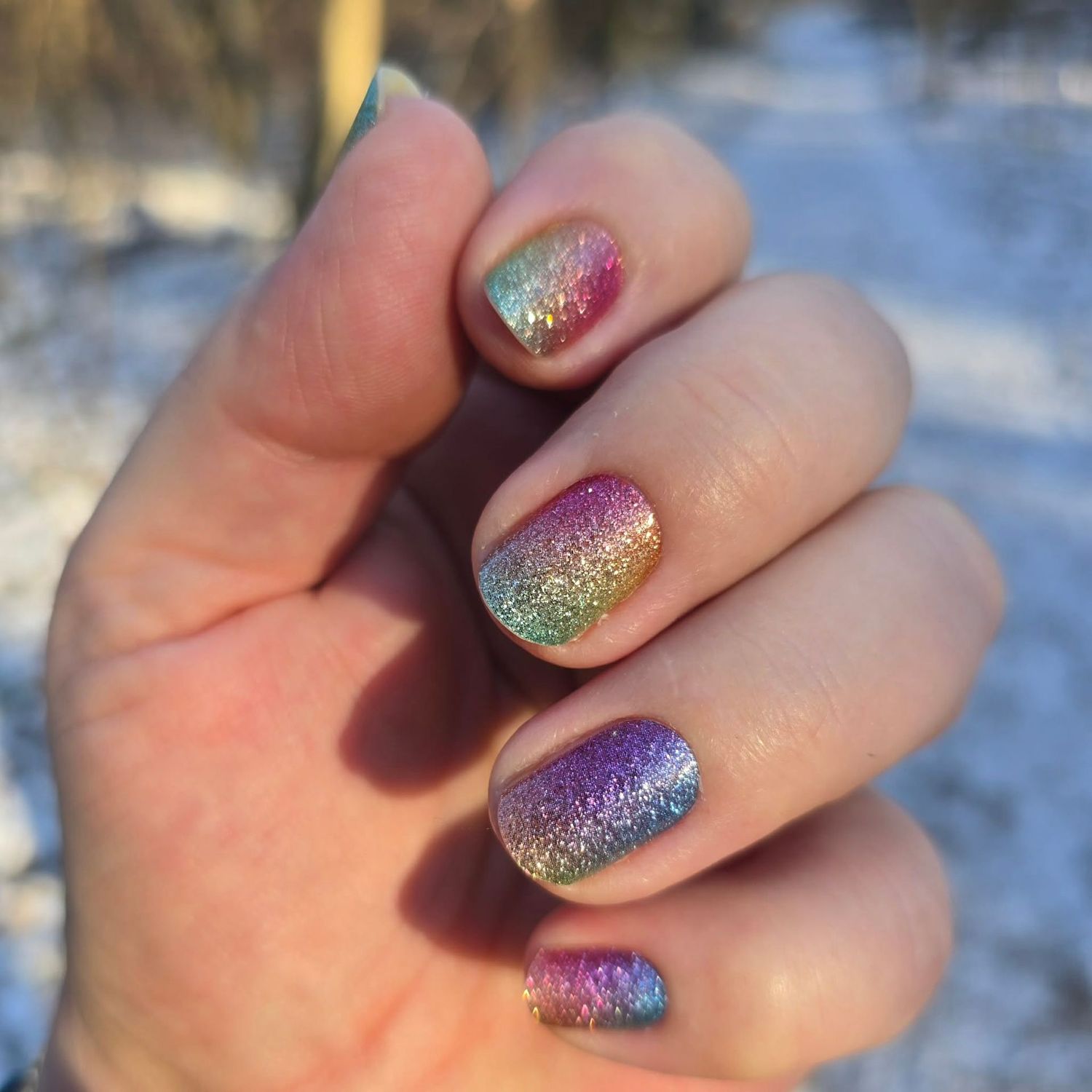 Paillettes, 22er-Premium Nagelfolie Magic Nail Wraps