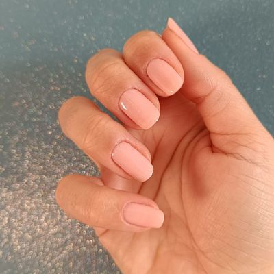 Pfirsichrosa, leicht semitransparente 16-er Nagelfolie Magic Nail Wraps