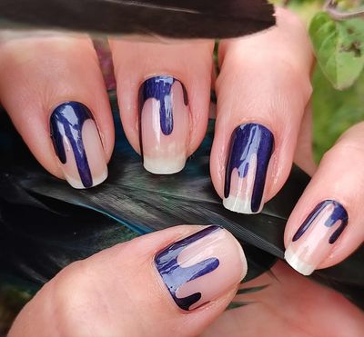 Blue Blood, Overlay, transparente 16-er Nagelfolie Magic Nail Wraps