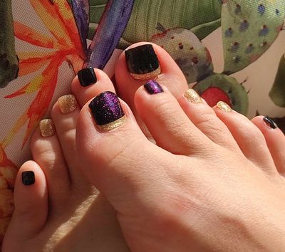 Crazy Glitter (Holo-Glitter), UV-Gel-Folie für Füße, 32er-Nagelfolie Magic Nail Wraps, NGF200031