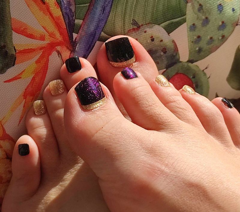 Crazy Glitter (Holo-Glitter), UV-Gel-Folie für Füße, 32er-Nagelfolie Magic Nail Wraps, NGF200031