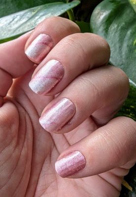 Strawberry Marble, Pearl-Shimmer-Finish, 16er-Nagelfolie Magic Nail Wraps