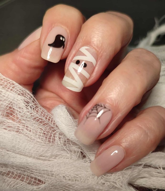 The Mummy, semitransparente UV-Gel-Folie, 20er-Nagelfolie Magic Nail Wraps NG200605