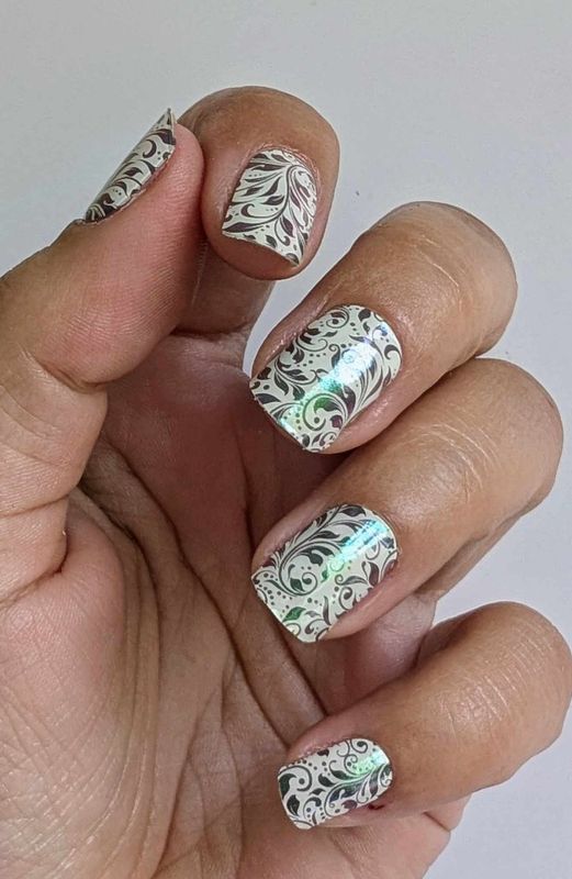 Baroque Tendrils, UV-Gel-Folie, 30er-Nagelfolie, Magic Nail Wraps, NG300055