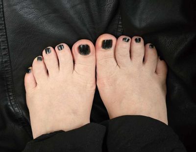 Snowblack, UV-Gel-Folie für Füße, 32er-Nagelfolie Magic Nail Wraps NGF200041