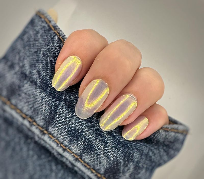 Dazzling Glam Princess, sehr semitransparente UV-Gel-Folie , 20er-Nagelfolie Magic Nail Wraps NG200113