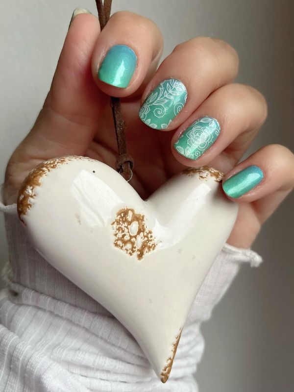 White Garden, Overlay, 16er-Nagelfolie White Garden, Overlay, 16er-Nagelfolie