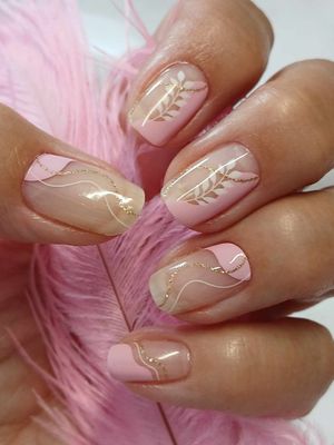 Lightness, teilweise transparent, 16er-Nagelfolie