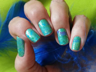 Green Fantasy, 16er-Nagelfolie