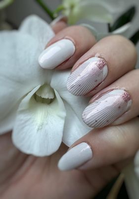 Chantara Roségold, Overlay, transparente 16er-Nagelfolie Magic Nail Wraps Exklusivdesign