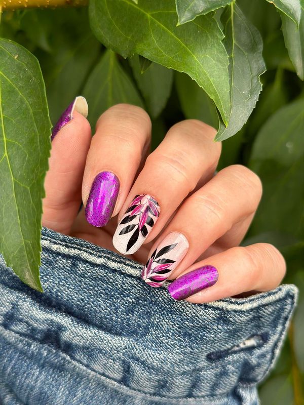 Leave me in Purple, Overlay, 16er-Nagelfolie Magic Nail Wraps Exklusivdesign