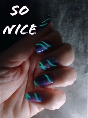 Afterglow, nachtleuchtend, 16er-Nagelfolie