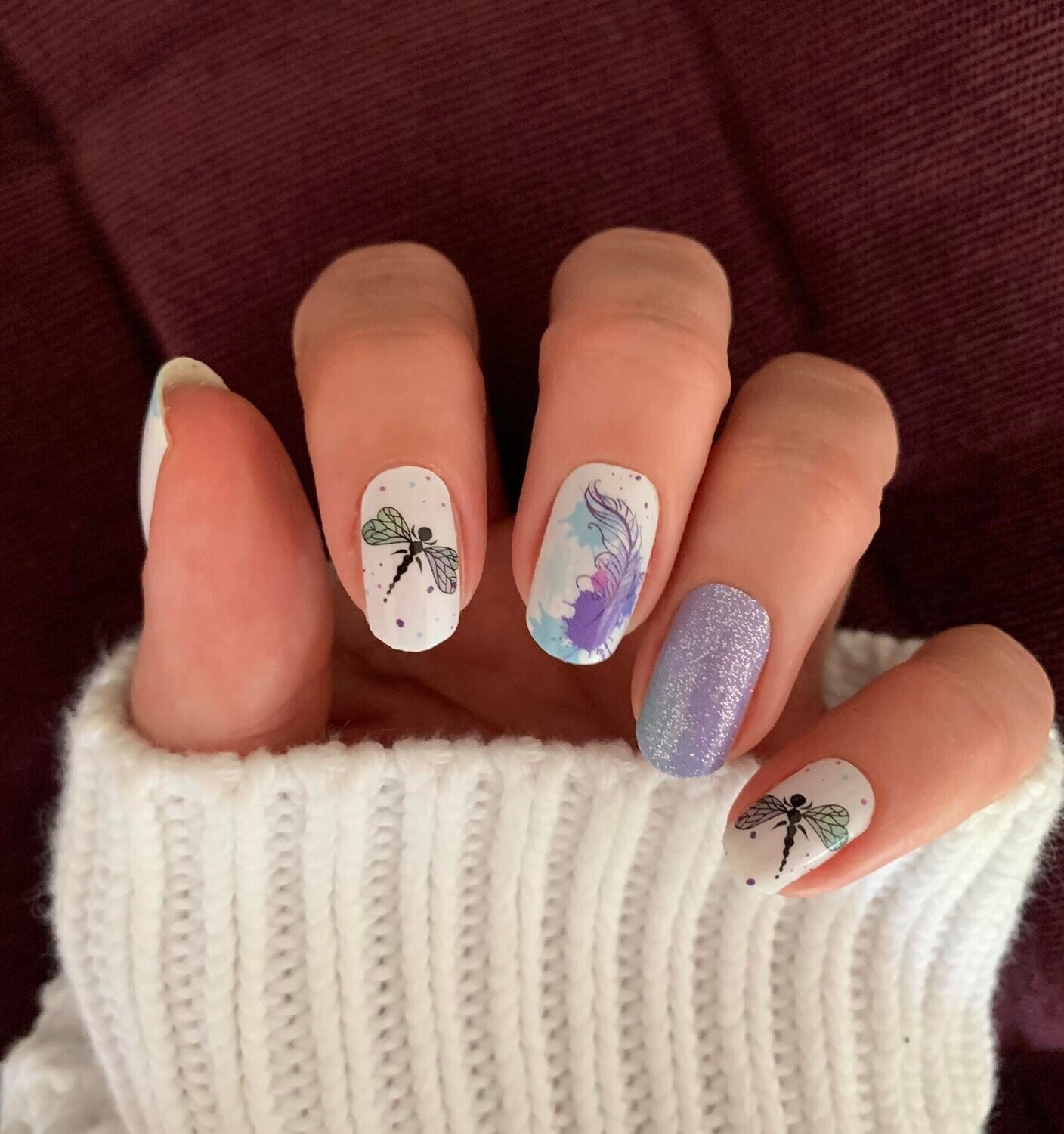 Little Dragonfly, 16er-Nagelfolie Little Dragonfly, 16er-Nagelfolie