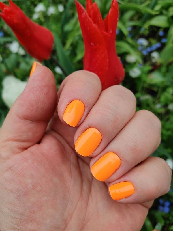 Ultra Orange (neon), nachtleuchtend, UV-Gel-Folie, 20er-Nagelfolie Magic Nail Wraps NG200103