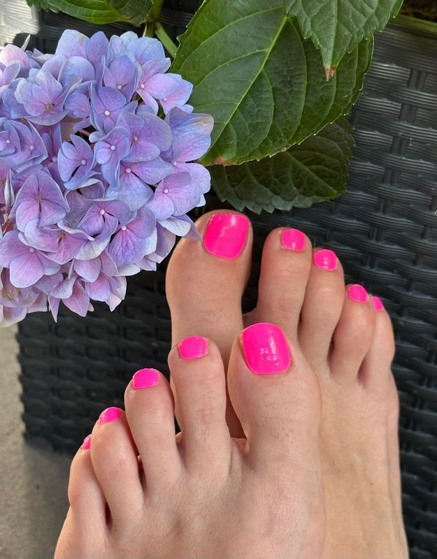 Neon Pink for Toes, 16er-Fussfolie