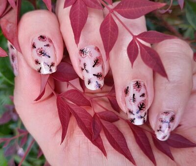 Glimmer me Autumn, Overlay, 16er-Nagelfolie