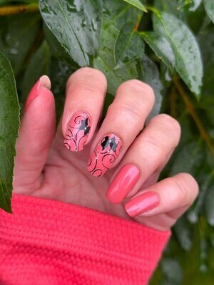 Diamond Butterflies, Overlay, 16-er Nagelfolie Magic Nail Wraps