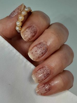 Magic Rain roségold, Overlay, transparente 16er-Nagelfolie Magic Nail Wraps Exklusivdesign