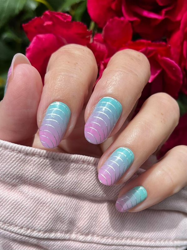Silver Swirl Candy, 16er-Nagelfolie Magic Nail Wraps Exklusivdesign Silver Swirl Candy, 16er-Nagelfolie Magic Nail Wraps Exklusivdesign