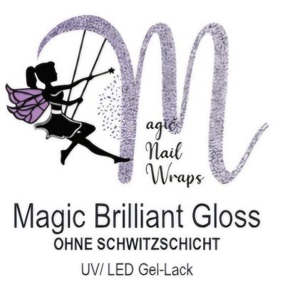 Magic Nail Wraps Magic Brilliant Gloss, UV/LED Top Coat ohne Schwitzschicht Nagellack-Flasche mit 13 g, 1 Stück Versand weiterhin nur innerhalb Deutschlands möglich! Magic Nail Wraps Magic Brilliant Gloss, UV/LED Top Coat ohne Schwitzschicht Nagellack-Flasche mit 13 g, 1 Stück Versand weiterhin nur innerhalb Deutschlands möglich!
