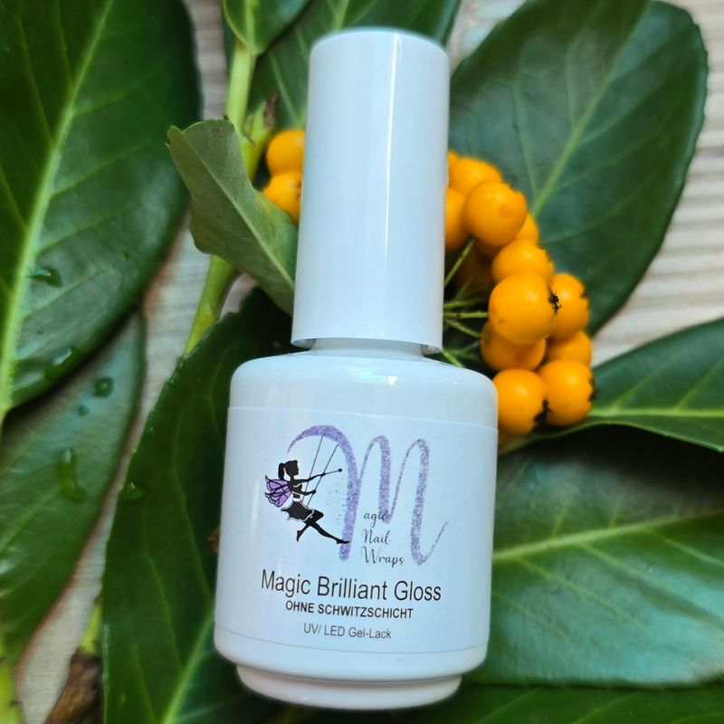Magic Nail Wraps Magic Brilliant Gloss, UV/LED Top Coat ohne Schwitzschicht Nagellack-Flasche mit 13 g, 1 Stück Versand weiterhin nur innerhalb Deutschlands möglich! Magic Nail Wraps Magic Brilliant Gloss, UV/LED Top Coat ohne Schwitzschicht Nagellack-Flasche mit 13 g, 1 Stück Versand weiterhin nur innerhalb Deutschlands möglich!