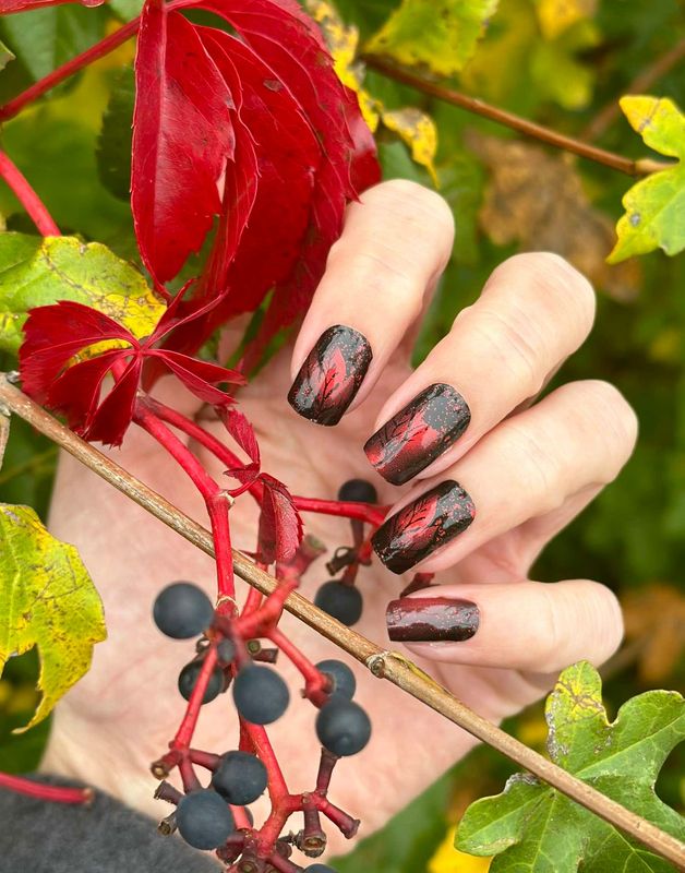 Burning Leaves, 16er-Nagelfolie Magic Nail Wraps Exklusivdesign