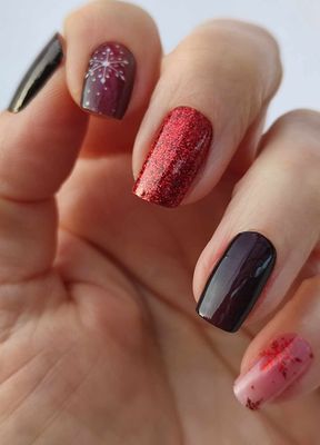 XMAS Love, teilweise semitransparent, 16er-Nagelfolie Magic Nail Wraps Exklusivdesign XMAS Love, teilweise semitransparent, 16er-Nagelfolie Magic Nail Wraps Exklusivdesign