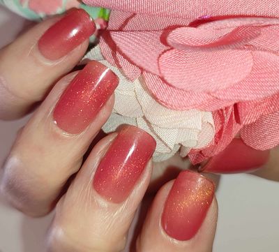 Melon (Cat Eye), leicht semitransparente UV-Gel-Folie, 30er-Nagelfolie, Magic Nail Wraps, NG300041 Melon (Cat Eye), leicht semitransparente UV-Gel-Folie, 30er-Nagelfolie, Magic Nail Wraps, NG300041