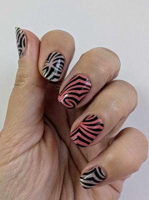 Black Shock, Overlay, 16-er Nagelfolie Magic Nail Wraps