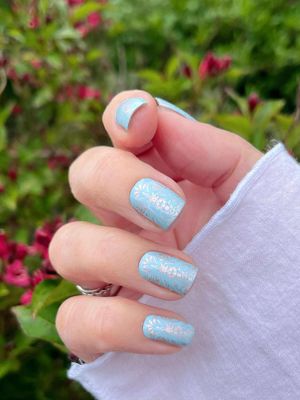 Awesome Blue Illusion, 16er-Nagelfolie Magic Nail Wraps Exklusivdesign Awesome Blue Illusion, 16er-Nagelfolie Magic Nail Wraps Exklusivdesign