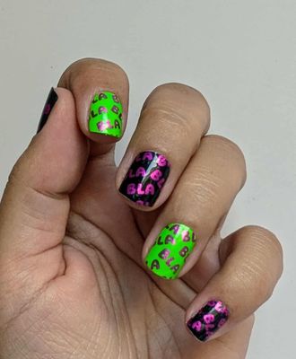 bla bla, Overlay, 16er-Nagelfolie Magic Nail Wraps Exklusivdesign bla bla, Overlay, 16er-Nagelfolie Magic Nail Wraps Exklusivdesign