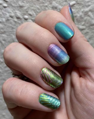 Unicorn Rainbow, Pearl-Shimmer-Finish, 22er-Premium Nagelfolie Magic Nail Wraps Unicorn Rainbow, Pearl-Shimmer-Finish, 22er-Premium Nagelfolie Magic Nail Wraps