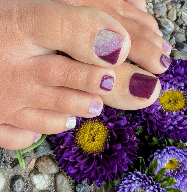 Completly Velvet, UV-Gel-Folie für Füße, 32er-Nagelfolie Magic Nail Wraps, NGF200051