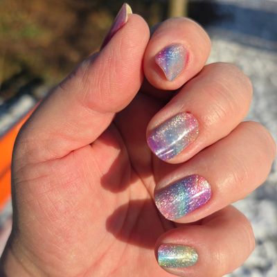 Galaxy Rainbow (Cat Eye), UV-Gel-Folie, 30er-Nagelfolie, Magic Nail Wraps, NG300065