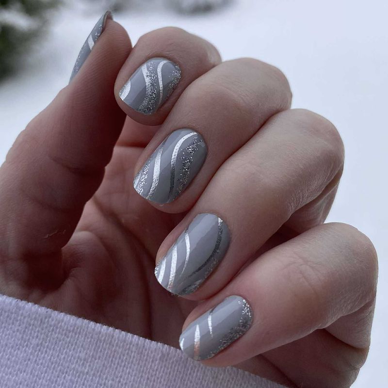 Grey Silence, 16er-Nagelfolie Magic Nail Wraps Exklusivdesign Grey Silence, 16er-Nagelfolie Magic Nail Wraps Exklusivdesign