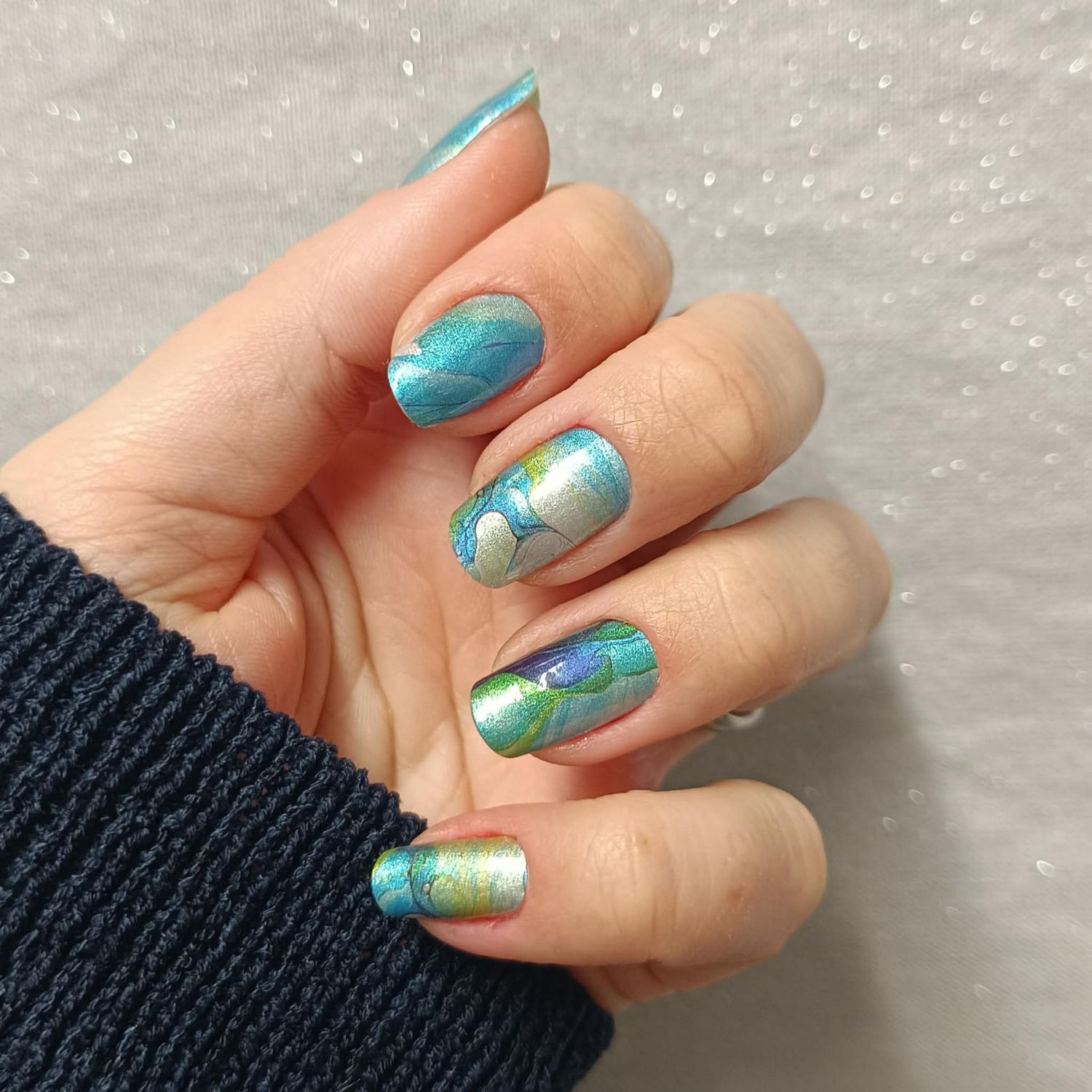 Aqua Girl, Pearl-Shimmer-Finish, 16-er Nagelfolie Magic Nail Wraps