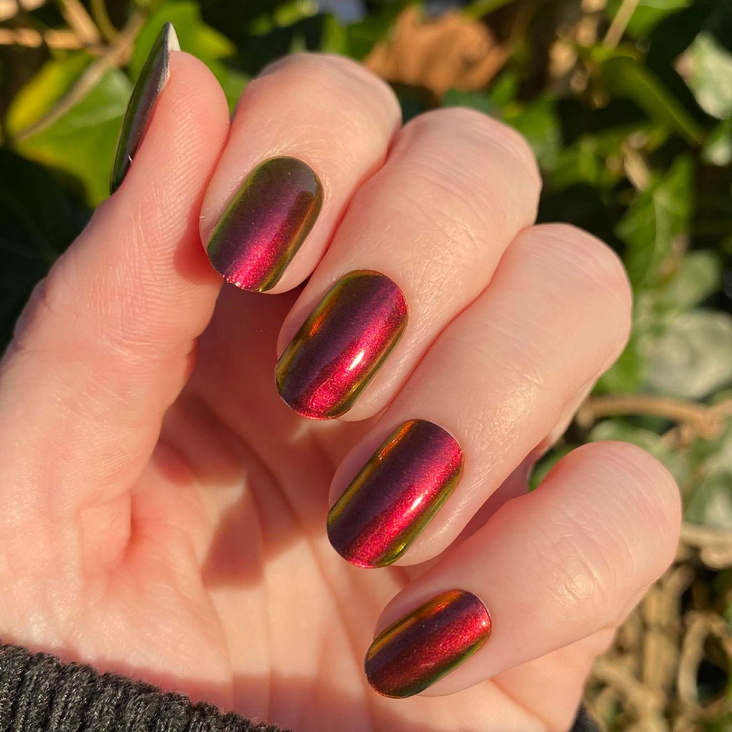 Red Cadillac, UV-Gel-Folie, 20er-Nagelfolie Magic Nail Wraps NG200725 mit Mirror-Effekt (Chromefolie)